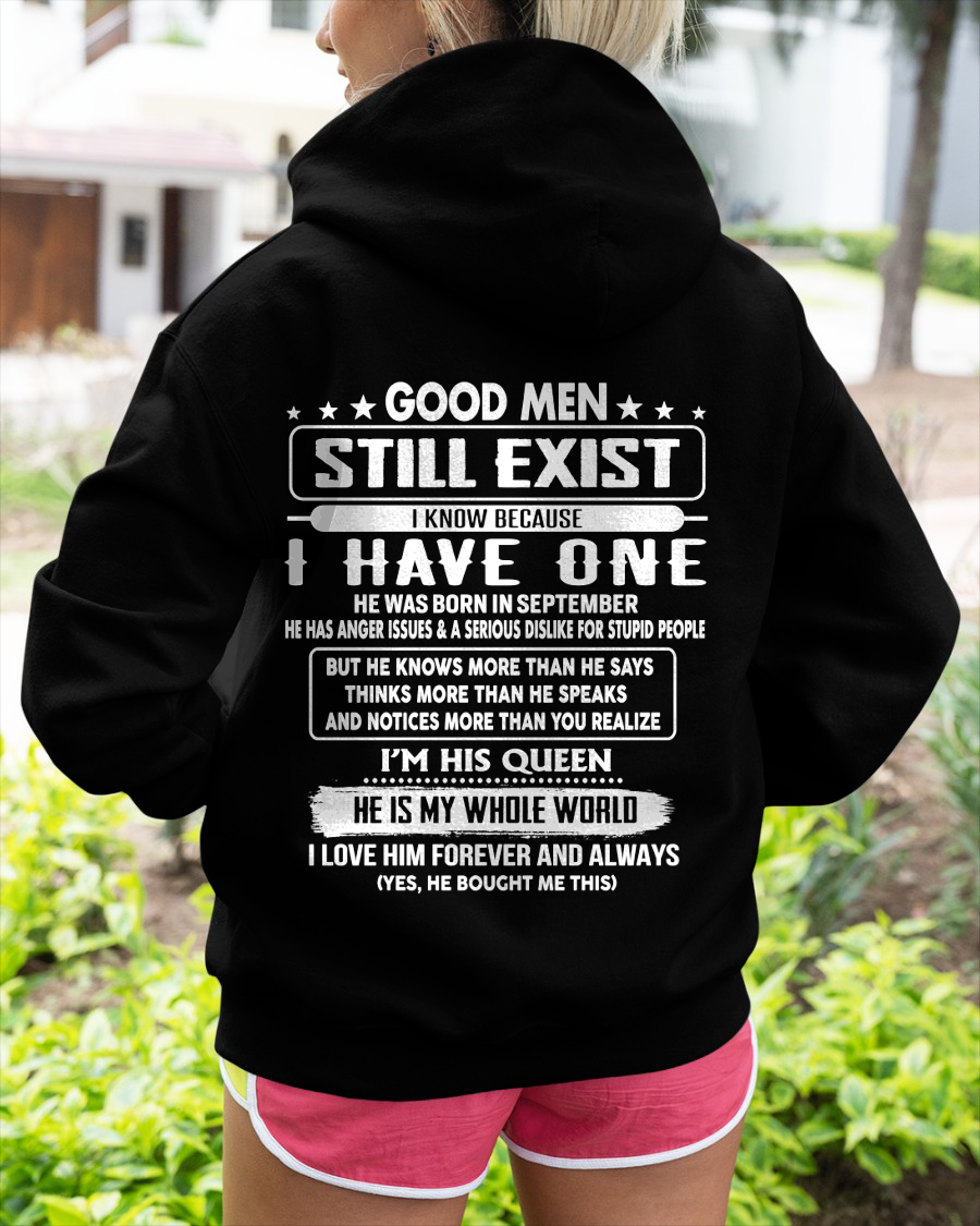 SEPTEMBER - GOOD MEN STILL EXIST I KNOW BECAUSE I HAVE ONE - GIFT FOR WIFE FROM HUSBAND - TRNN09 (SKU2607-174-09)