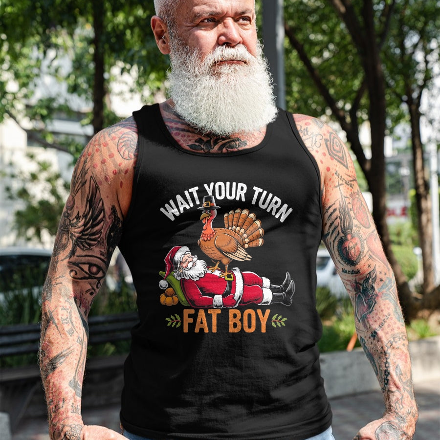 Funny Thanksgiving Christmas Turkey vs Santa for Men Women T-Shirt - Christmas Unisex T-Shirt/Hoodie/Sweatshirt - TRNN00