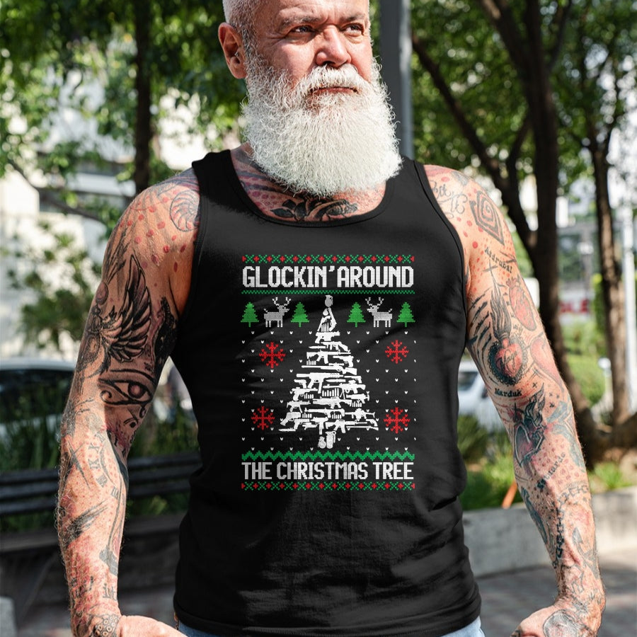 Funny Guns Ugly Christmas Sweaters for Gun Lovers Men Women T-Shirt - Christmas Unisex T-Shirt/Hoodie/Sweatshirt - TRNN00