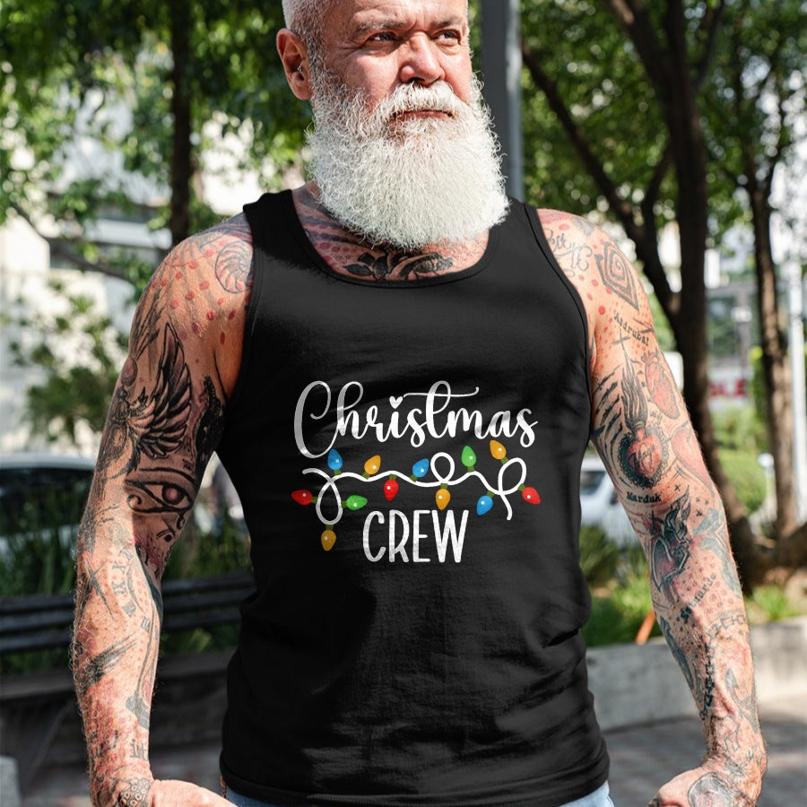 Christmas Crew Xmas Lights Family Matching Pajamas Holiday T-Shirt - Christmas Unisex T-Shirt/Hoodie/Sweatshirt - TRNN00
