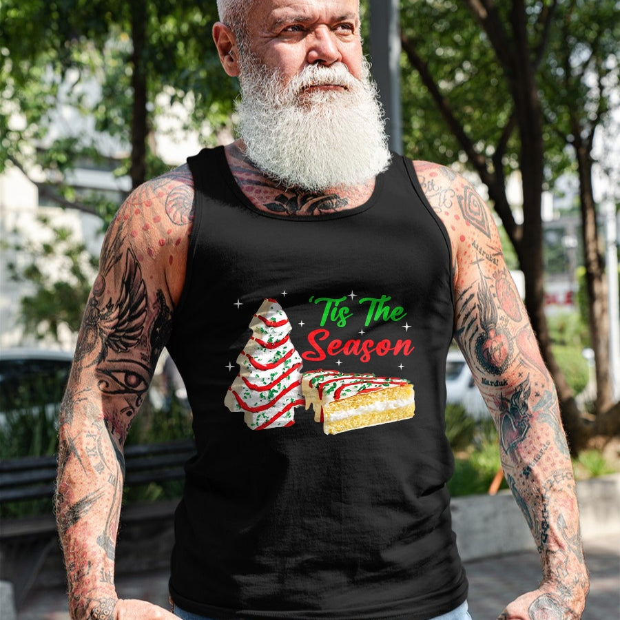 Funny Tis The Season Design Christmas Tree Cakes Debbie T-Shirt - Christmas Unisex T-Shirt/Hoodie/Sweatshirt - TRNN00