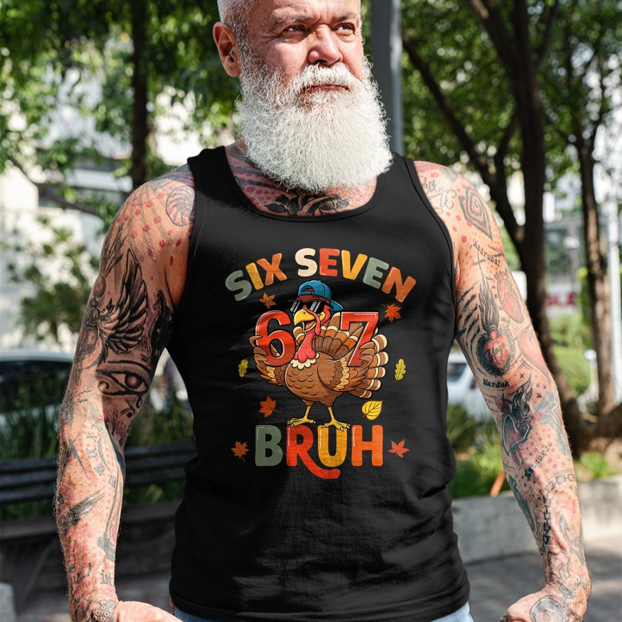 6 7 Thanksgiving Shirts Men Boys Funny Turkey Meme Six Seven T-Shirt - Christmas Unisex T-Shirt/Hoodie/Sweatshirt - TRNN00