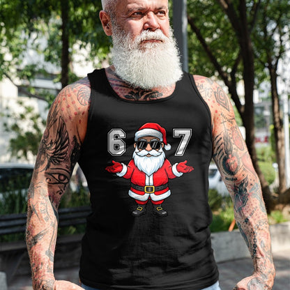 67 Meme Six Seven 6 7 Funny Santa Matching Xmas 67 Christmas T-Shirt - Christmas Unisex T-Shirt/Hoodie/Sweatshirt - TRNN00