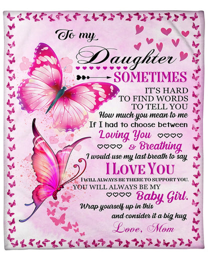 To My Daughter - Special gift for Daughter - from Mom Blanket