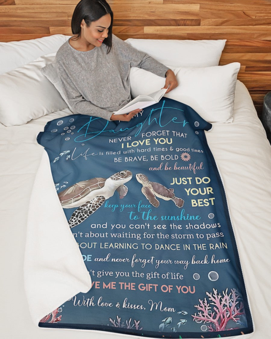 Special Gift For Your Daughter Blanket - From Mom (SKUB09-104)