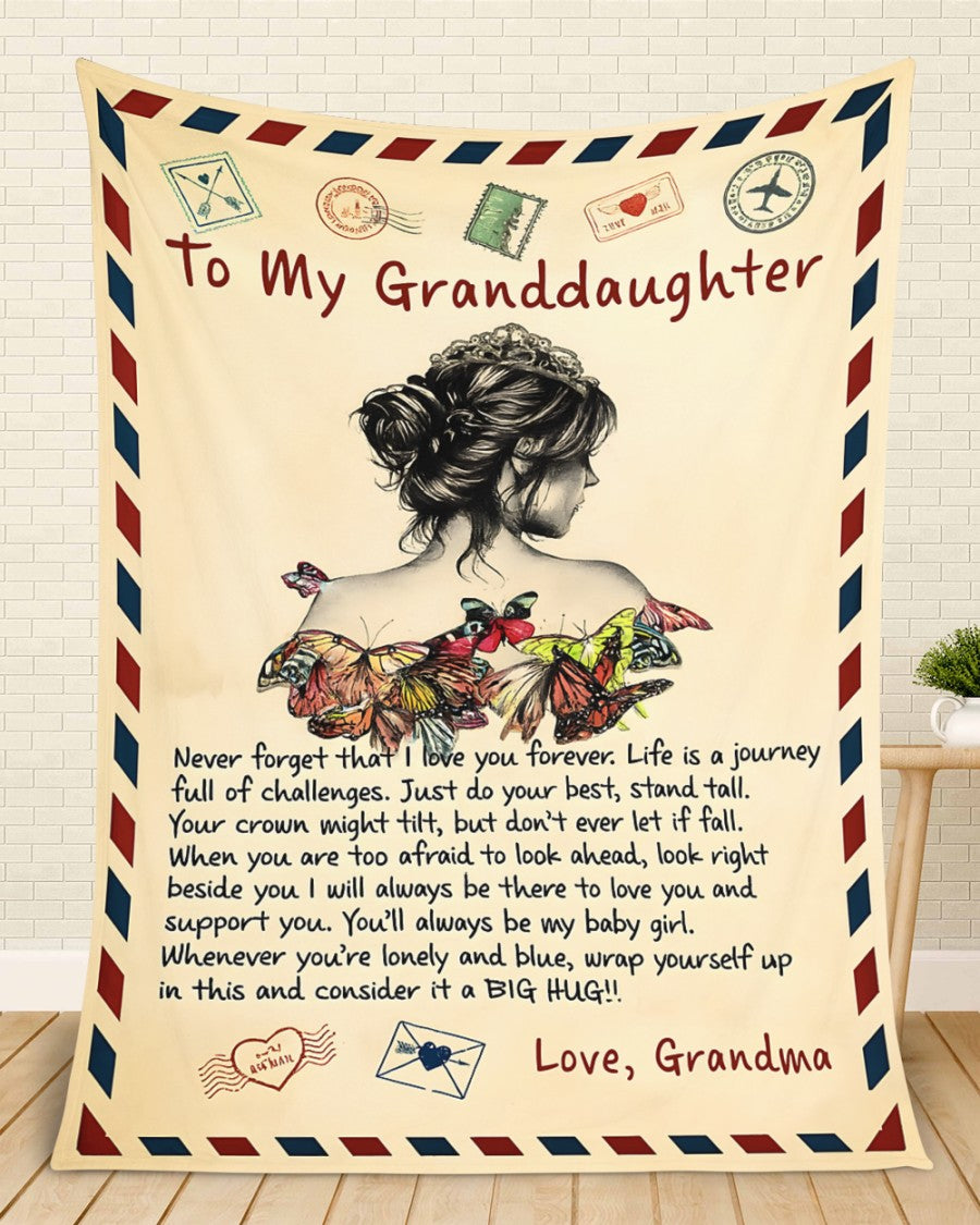 Special For GrandDaughter Gift Blanket - From Grandma (SKUB12-91)