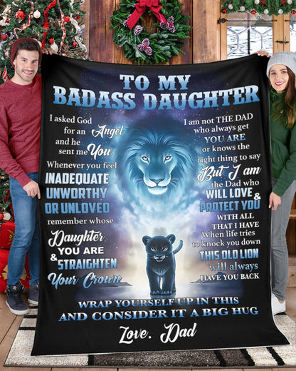 Special For Lovely Daughter Gift Blanket - From Dad (SKUB12-191)