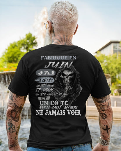 Fabriqué en Juin – J’ai 3 Côtés | T-Shirt Homme Caractère Fort - TRNN06 (SKU26T-01174-06)