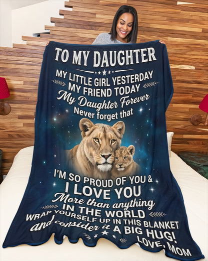Special For Beautiful Daughter Gift Blanket - From Mom (SKU2606-148)