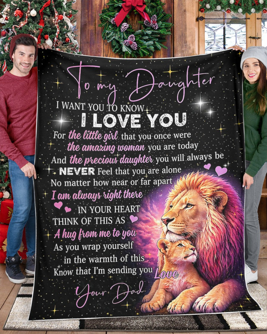 Special For Lovely Daughter Gift Blanket - From Dad (SKU2604-295)