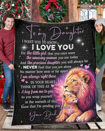 Special For Lovely Daughter Gift Blanket - From Dad (SKU2604-295)