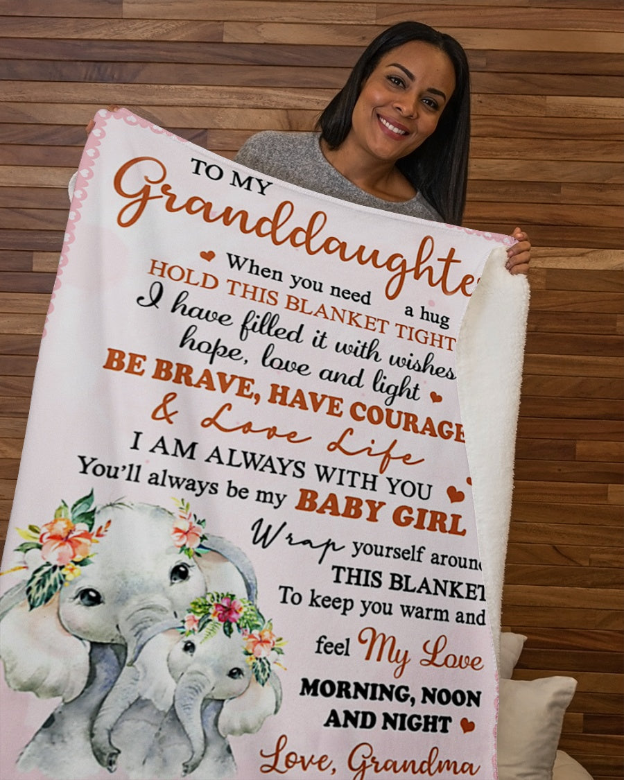 Special gift for your granddaughter blanket - from Grandma