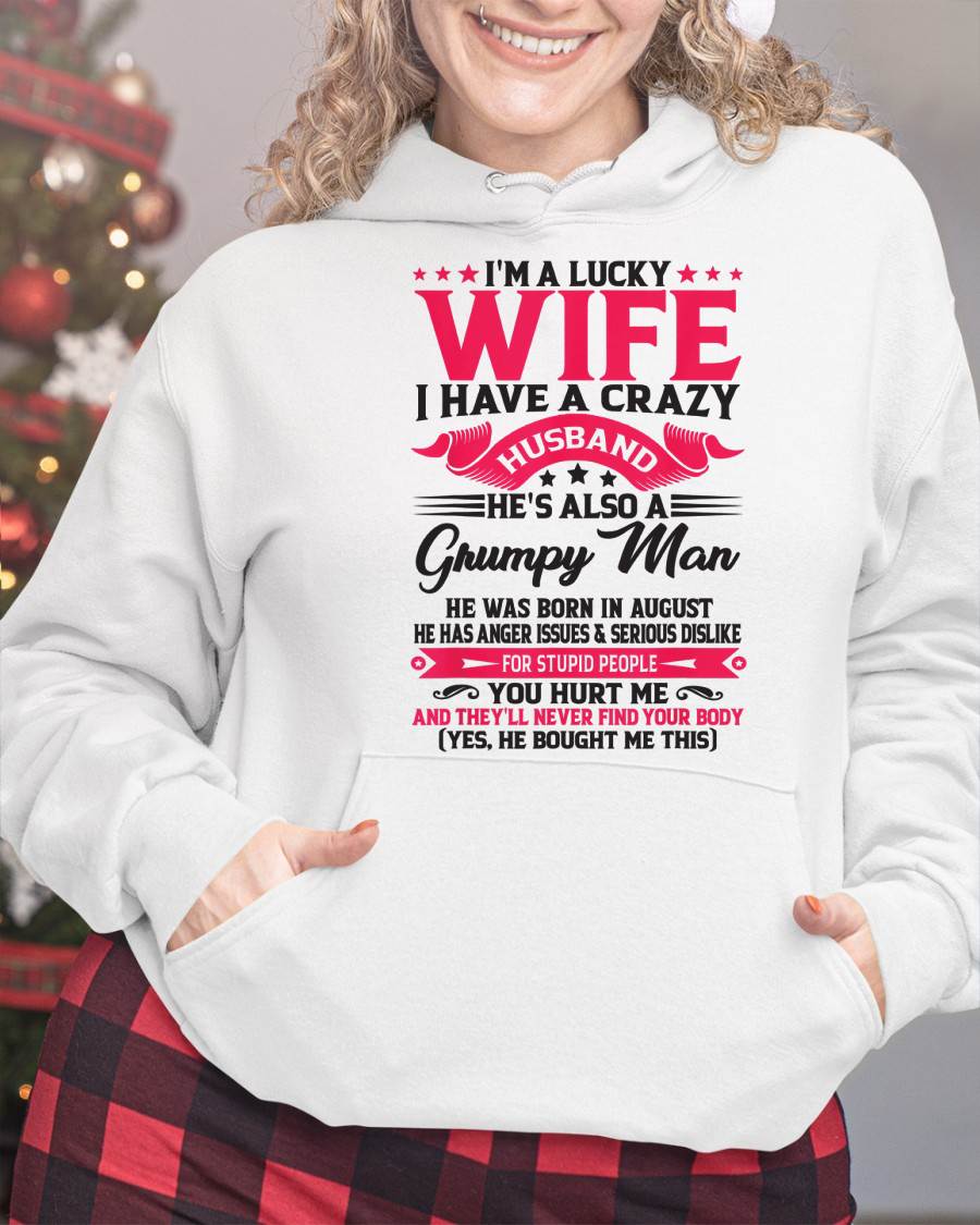 AUGUST - TO MY WIFE - I'M A LUCKY WIFE - GIFT FROM HUSBAND - TRNN08 (SKU10-136-08)