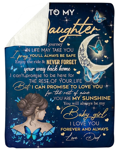 Special blanket for Daughter - From Dad blanket (SKUB12-320)