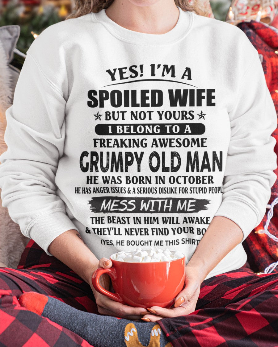Grumpy Old Man October – Perfect gift for wife From Husband – TRNN10 (SKU08-63-10)