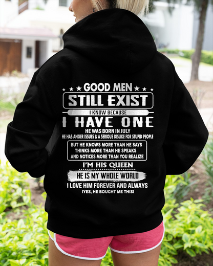 JULY - GOOD MEN STILL EXIST I KNOW BECAUSE I HAVE ONE - GIFT FOR WIFE FROM HUSBAND - TRNN07 (SKU2607-174-07)