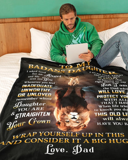 Special For Lovely Daughter Gift Blanket - From Dad (SKUB12-217)