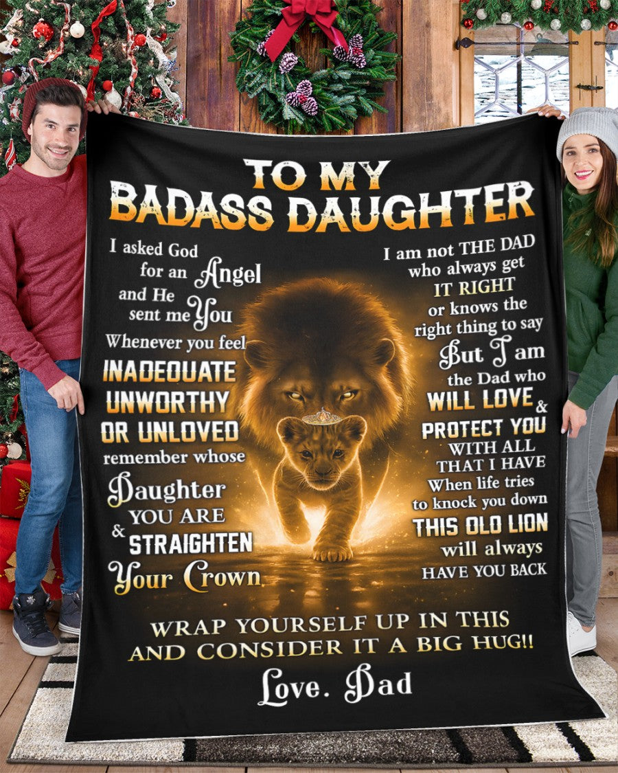 Special Daughter Gift Blanket - From Dad (SKUB12-41)