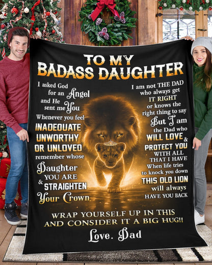 Special Daughter Gift Blanket - From Dad (SKUB12-41)