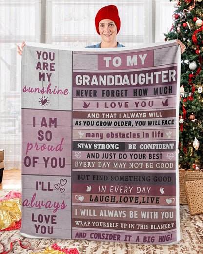 BLANKET FOR GRANDDAUGHTER – COMFORT & WARMTH GIFT NTTD00
