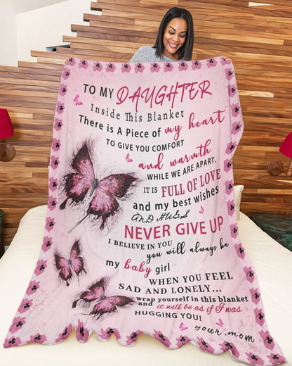 MOM TO DAUGHTER BLANKET – COMFORT & WARMTH GIFT NTTD00