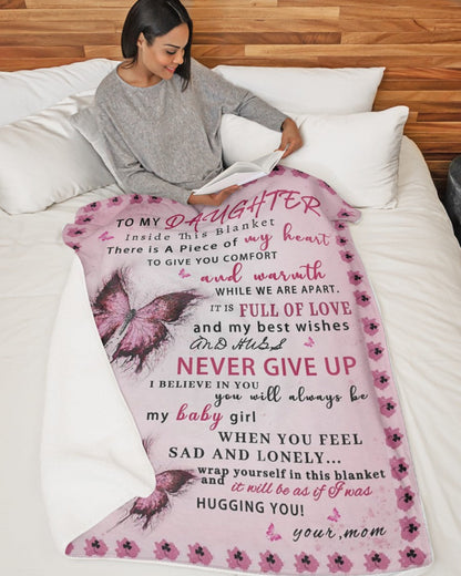 MOM TO DAUGHTER BLANKET – COMFORT & WARMTH GIFT NTTD00