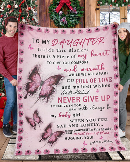 MOM TO DAUGHTER BLANKET – COMFORT & WARMTH GIFT NTTD00
