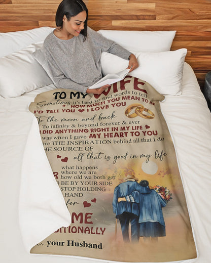 Special blanket for Wife From Husband blanket (SKU08-02)