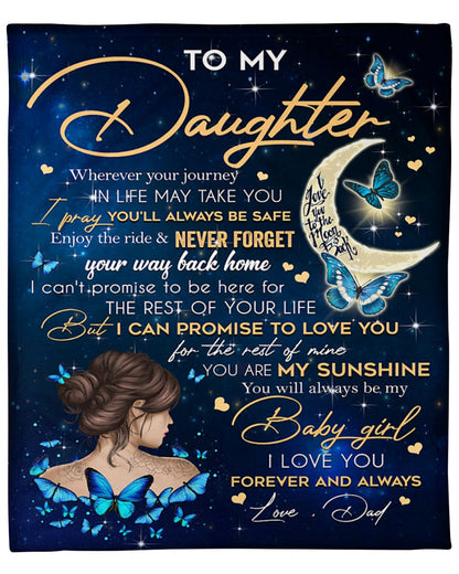 Special blanket for Daughter - From Dad blanket (SKUB12-320)