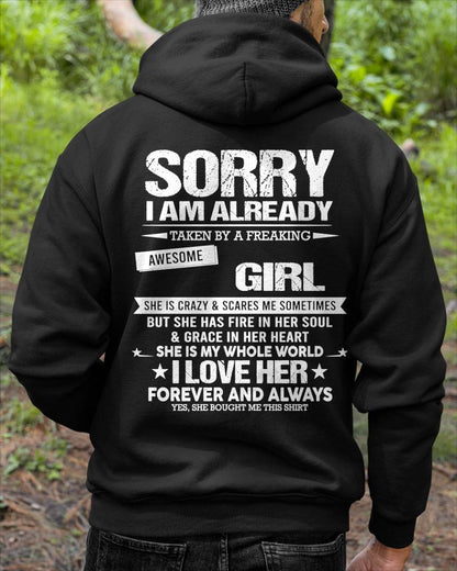 SORRY I AM ALREADY TAKEN BY A FREAKING AWESOME GIRL - FROM WIFE - TRNN00 (SKU12-298-00)