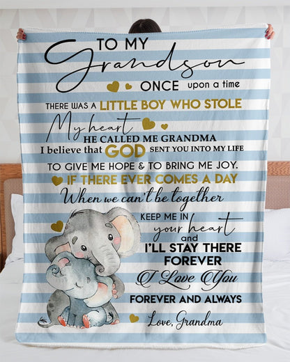 Special Gift For Your Grandson Blanket - From Grandma