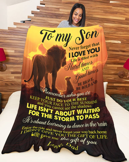 Special Gift For Your Son Blanket - From Dad (SKUB11-69)