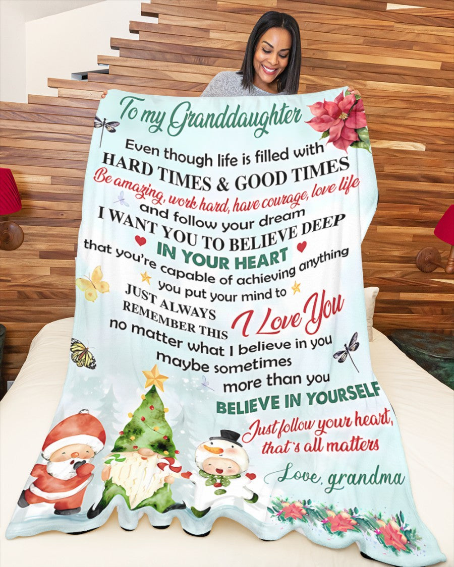 Special Gift For Your Granddaughter Blanket - From Grandma (SKUB11-36) FULL