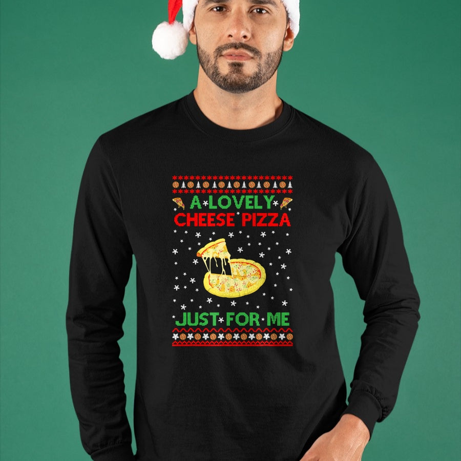 A Lovely Cheese Pizza Shirt Alone Funny Kevin X-Mas Home T-Shirt - Christmas Unisex T-Shirt/Hoodie/Sweatshirt - TRNN00