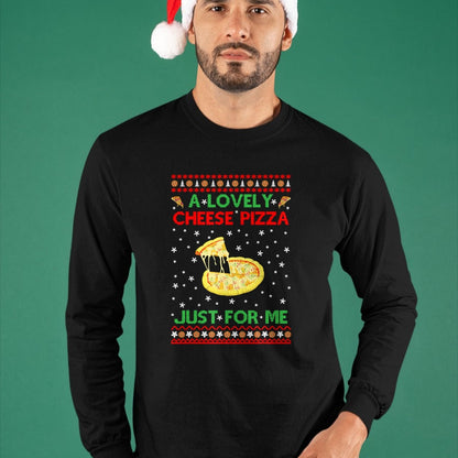 A Lovely Cheese Pizza Shirt Alone Funny Kevin X-Mas Home T-Shirt - Christmas Unisex T-Shirt/Hoodie/Sweatshirt - TRNN00