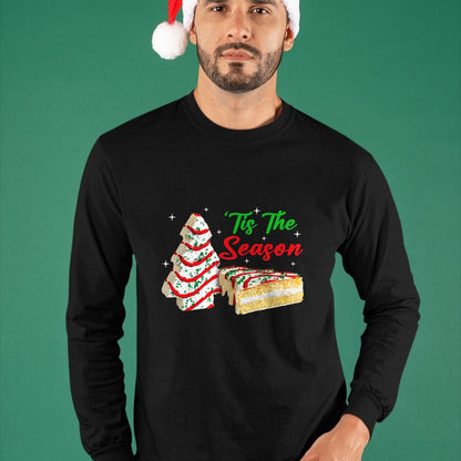Funny Tis The Season Design Christmas Tree Cakes Debbie T-Shirt - Christmas Unisex T-Shirt/Hoodie/Sweatshirt - TRNN00