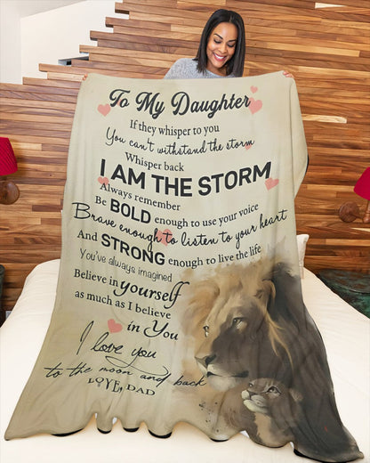 Special Gift For Your Daughter Blanket - From Dad (SKUB09-DOANB01)