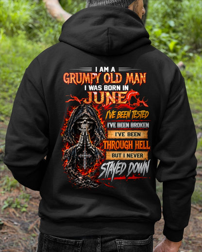 JUNE - I Am a Grumpy Old Man - T Shirt For Strongman - TRNN06 (SKU2609-372-06)