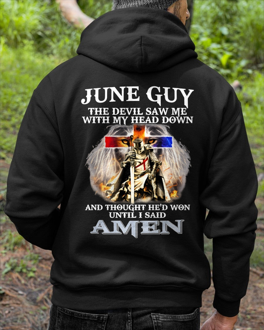 JUNE GUY - THE DEVIL SAW ME WITH MY HEAD DOWN - T Shirt For Strongman - TRNN06 (SKU26T-01315-06)