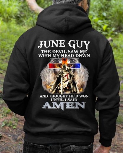 JUNE GUY - THE DEVIL SAW ME WITH MY HEAD DOWN - T Shirt For Strongman - TRNN06 (SKU26T-01315-06)