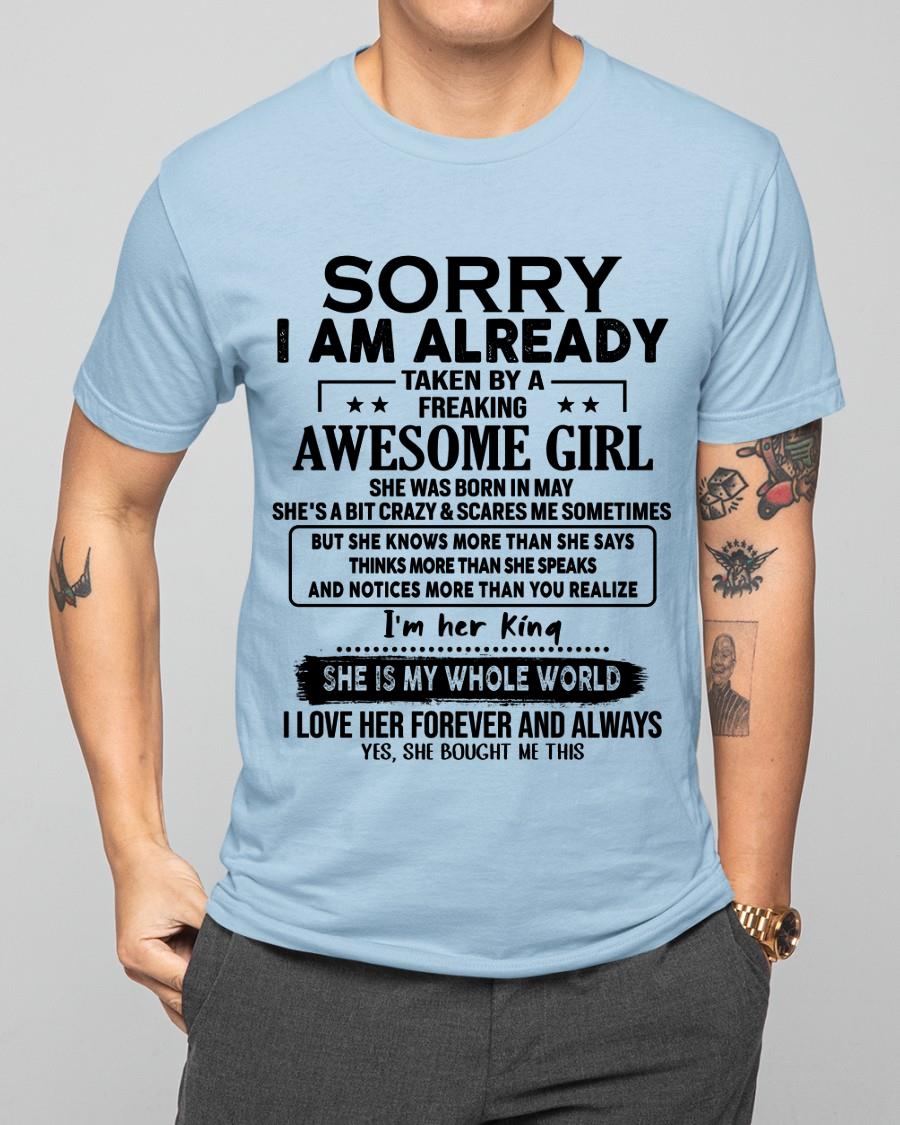 May - Awesome Girl born in May - Special gift for your boyfriend - From Wife TRNN05 (SKU.AT16)