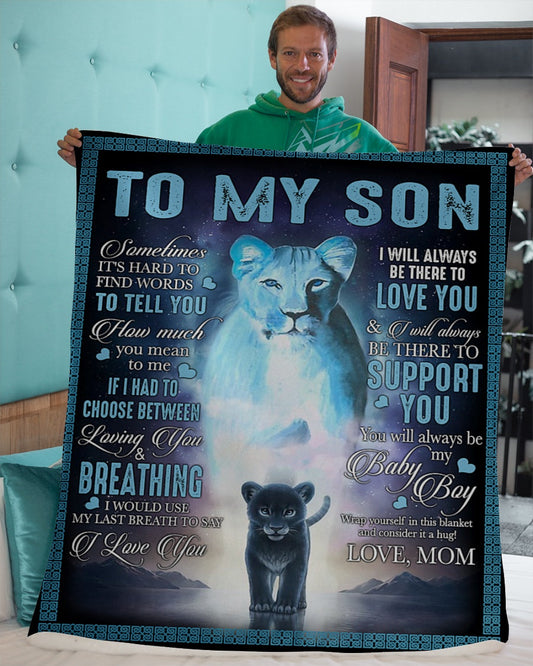 Special Gift For Your Son Blanket - From Mom