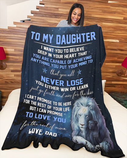 Special Gift For Your Daughter Blanket - From Dad03