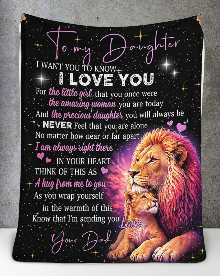 Special For Lovely Daughter Gift Blanket - From Dad (SKU2604-295)