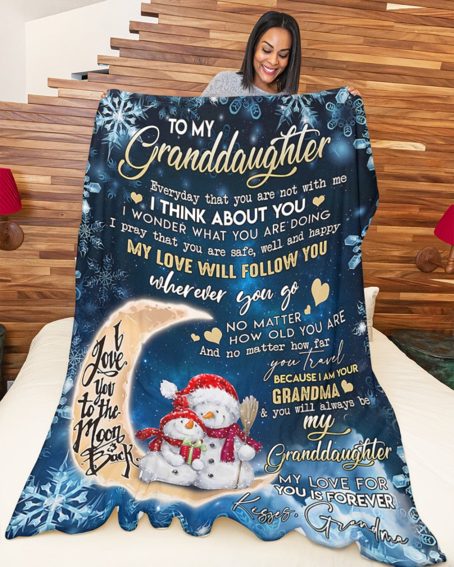 Special Gift For Your Granddaughter Blanket - From Grandma (SKUB11-06)