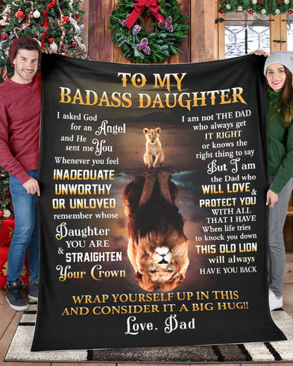 Special For Lovely Daughter Gift Blanket - From Dad (SKUB12-217)