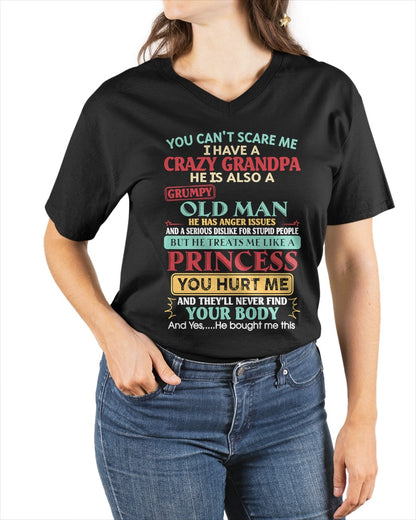 You Can’t Scare Me I Have A Crazy Grandpa - Gift For Granddaughter From Grandpa - TRNN00 (SKU2603-24-00)