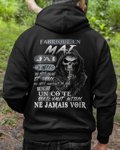 Fabriqué en Mai – J’ai 3 Côtés | T-Shirt Homme Caractère Fort - TRNN05 (SKU26T-01174-05)