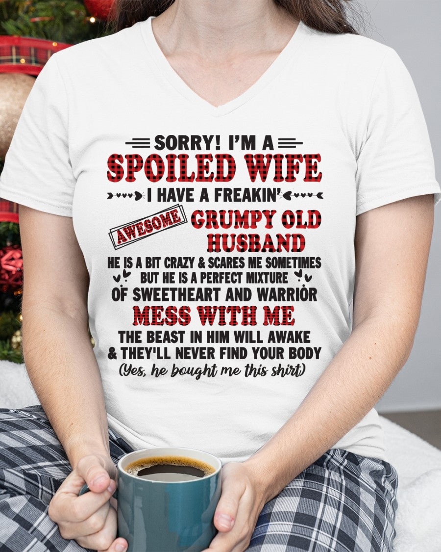 Spoiled Wife of Grumpy Old Husband - Special Gift For Your Wife From Husband - TRNN00 (SKU12-111-00)