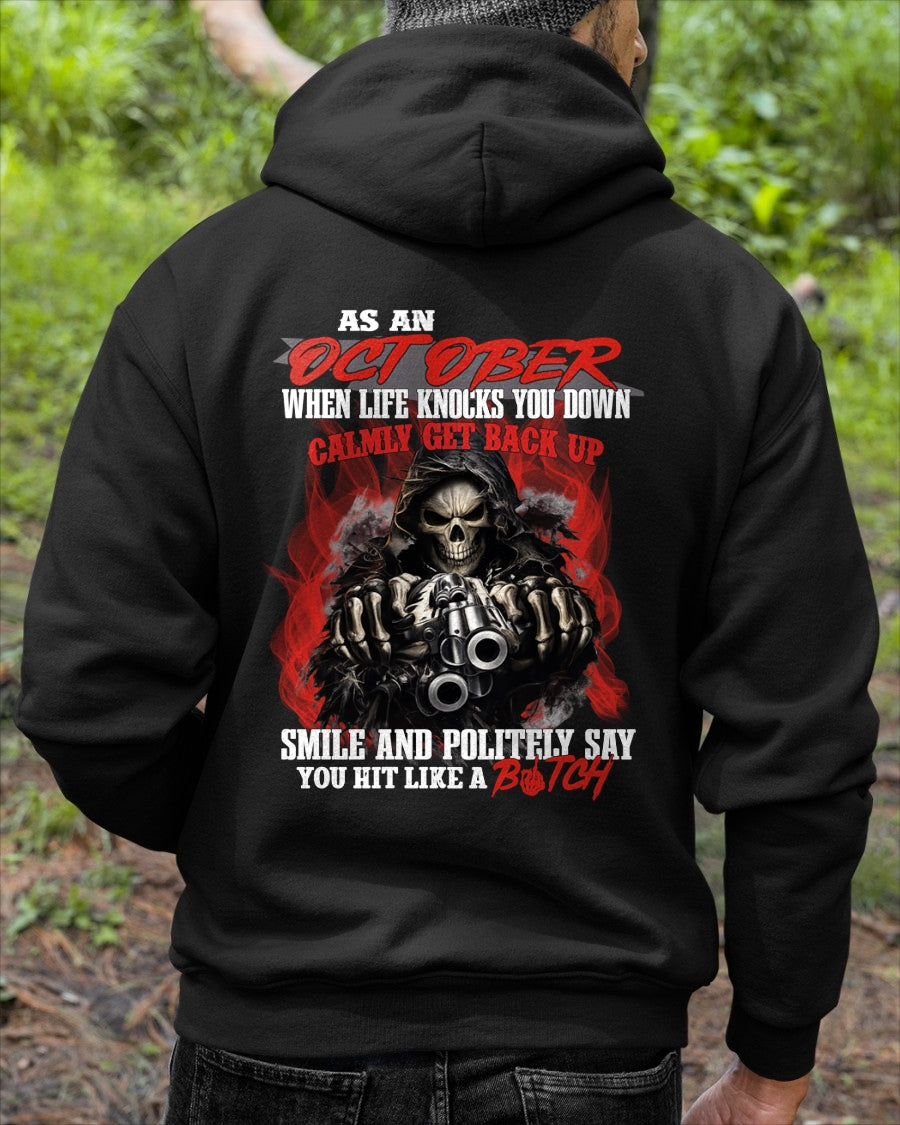 OCTOBER MAN - WHEN LIFE KNOWS YOU DOWN CALMLY GET BACK UP - TRNN10 (SKU26T-01164-10)